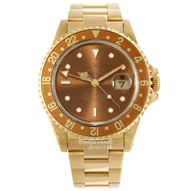 Gold on Oyster Rolex GMT-Master II 16718 40 mm